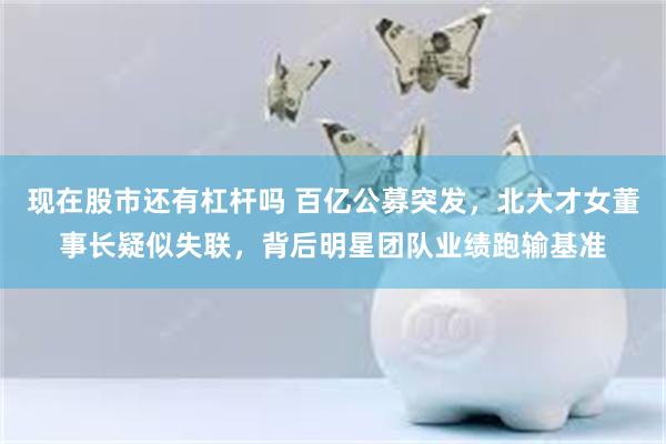 现在股市还有杠杆吗 百亿公募突发，北大才女董事长疑似失联，背后明星团队业绩跑输基准