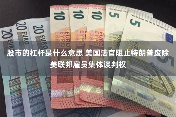 股市的杠杆是什么意思 美国法官阻止特朗普废除美联邦雇员集体谈判权