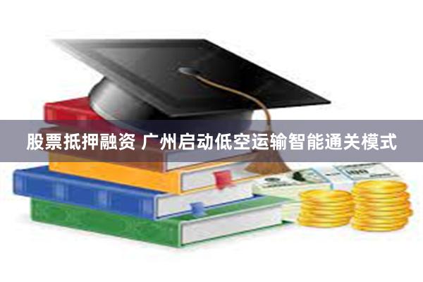 股票抵押融资 广州启动低空运输智能通关模式