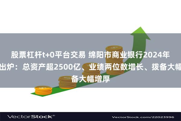 股票杠杆t+0平台交易 绵阳市商业银行2024年年报出炉：总资产超2500亿、业绩两位数增长、拨备大幅增厚
