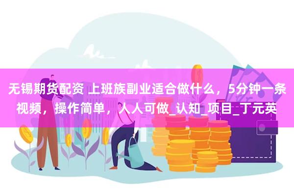 无锡期货配资 上班族副业适合做什么，5分钟一条视频，操作简单，人人可做_认知_项目_丁元英